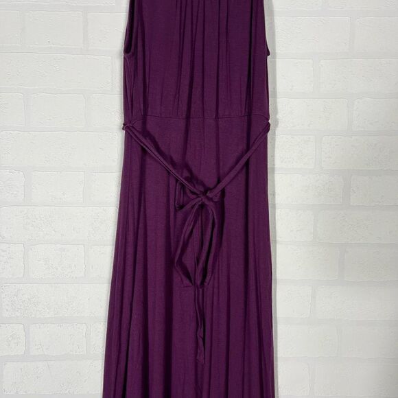 Motherhood Maternity Maxi Dress Size S Purple Beaded stretchy - Picture 5 of 14